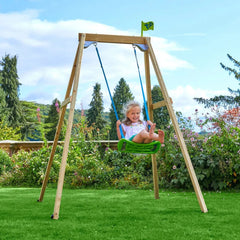 TP Forest Wooden Single Swing Set (UK Mainland Only), Learning SPACE