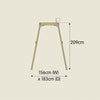 TP Forest Wooden Single Swing Set (UK Mainland Only), Learning SPACE