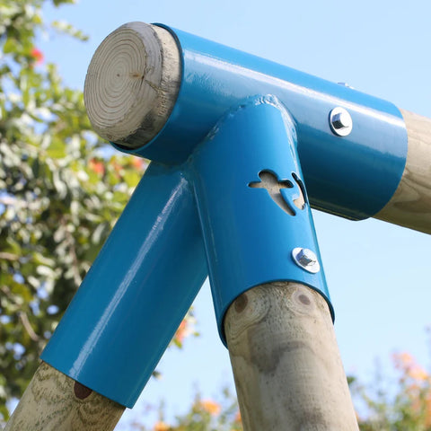 TP Knightswood Triple Wooden Swing Set With Glider And Button Seat (UK Mainland Only), Learning SPACE