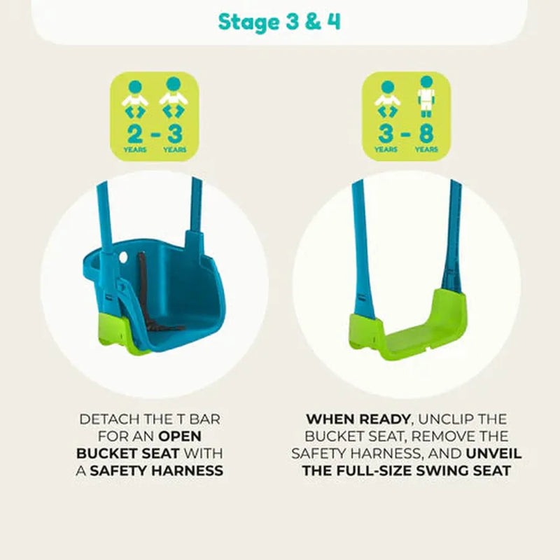 TP Quadpod® Baby Swing Seat, Learning SPACE