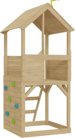 TP Treehouse Wooden Playhouse-Dropship,Outdoor Climbing Frames,Outdoor Playhouse,Outdoor Slides,Outdoor Swings,Play Houses,Playground Equipment,Playhouses,TP Toys-Learning SPACE