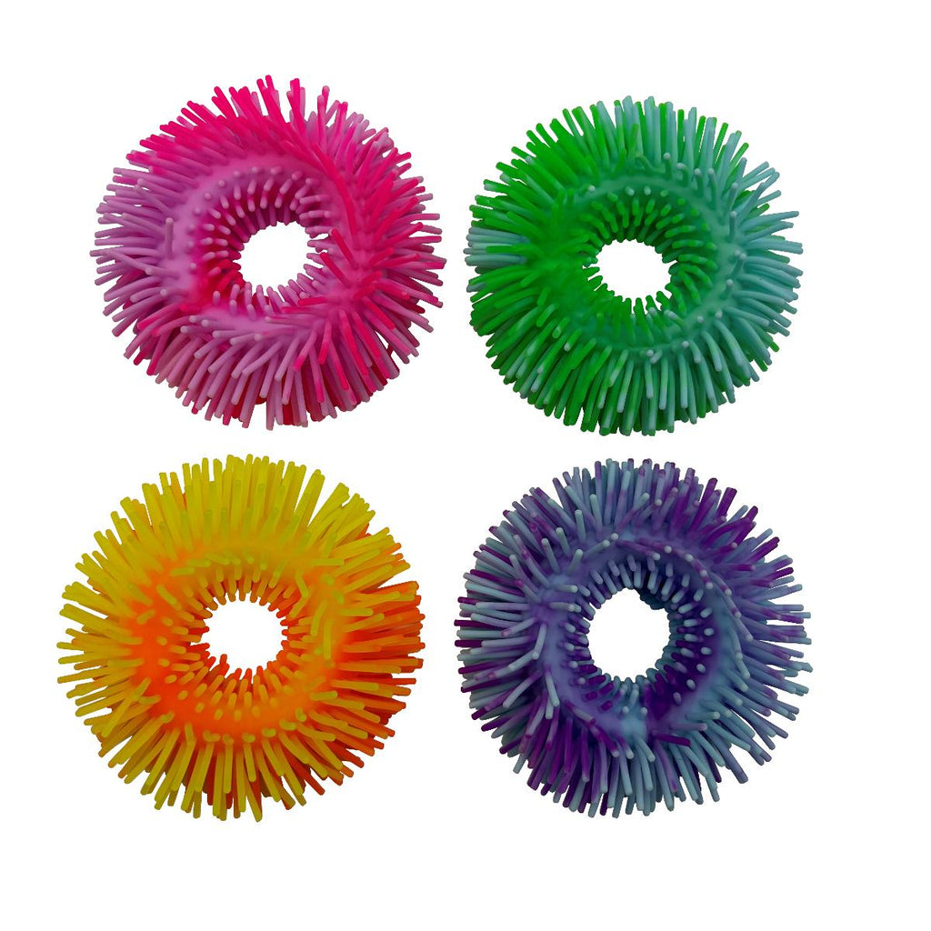 Tactile Noodle Bangles - 2-Tone Sensory Fidgets (4pk)-Fidget,Playlearn,SCOTEXCEL,Squishing Fidget,Stocking Stuffers,Tactile Toys & Books-Learning SPACE