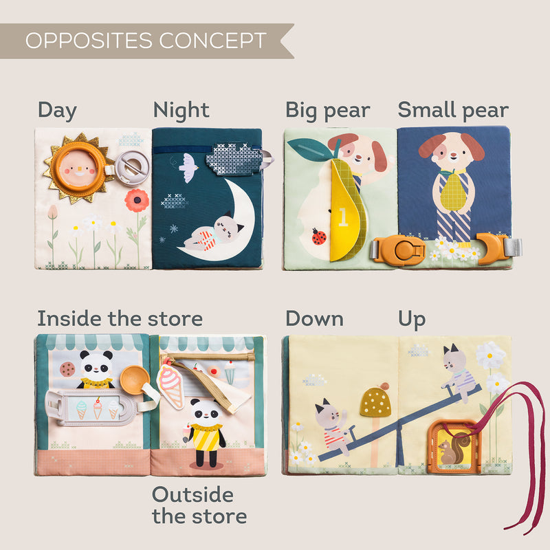 Taf Toys Fantasy Busy Book - Opposites, Learning SPACE