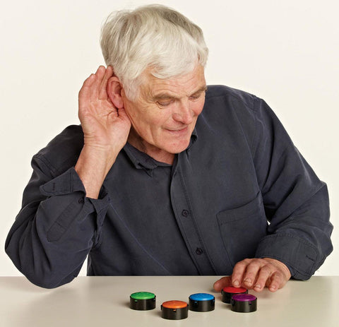 Talking Buttons - 5 Pack-Additional Need,Calmer Classrooms,Calming & Anxiety,Cerebral Palsy,communication,Deaf & Hard of Hearing,Dropship,excell2,Helps With,Neuro Diversity,Physical Needs,Primary Literacy,Seasons,Sound Equipment,Speaking & Listening,Stock,Summer,Switches & Switch Adapted Toys,Talking Buttons & Buzzers-Learning SPACE