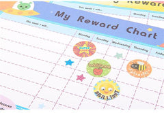 Task & Reward Chart Pad With Stickers, Learning SPACE