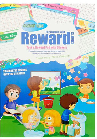 Task & Reward Chart Pad With Stickers-Additional Need,Calmer Classrooms,Calming & Anxiety,Classroom Displays,Clever Kidz,Early Years Books & Posters,Feeding Skills,PSHE,Rewards & Behaviour,Social Emotional Learning,Social Stories & Games & Social Skills,Transitions and Routines-Learning SPACE