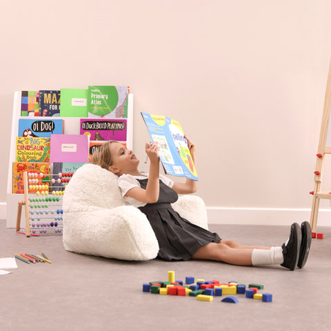 Teddy Bear Fleece Reading Pillow, Learning SPACE