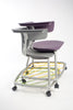 Teenager+ Ruckus Stack Chair With Storage Rack, Ultra Blue Chrome Learning SPACE