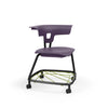 Teenager+ Ruckus Stack Chair With Storage Rack, Purple Haze Espresso Metallic Learning SPACE