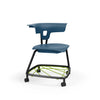 Teenager+ Ruckus Stack Chair With Storage Rack, Sky Blue Chrome Learning SPACE