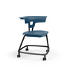 Teenager+ Ruckus Stack Chair Without Storage Rack-Classroom Chairs,Dropship,Full Size Seating,KI Europe,Movement Chairs & Accessories,Ruckus,Seating,Wellbeing Furniture-Sky Blue-Chrome-RuckusStack460-SkyBL/Chm-Learning SPACE