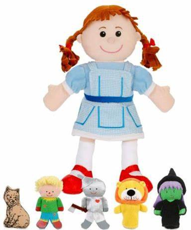 Tellatale Wizard of Oz Hand Puppet & Finger Puppet Set-Calming & Anxiety,communication,Fiesta Crafts,Helps With,Imaginative Play,Neuro Diversity,Primary Literacy,Puppets & Theatres & Story Sets,Stock-Learning SPACE