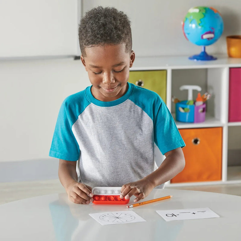 Ten-Frame Sensory Bubble Fidget Poppers (Set of 6), Learning SPACE