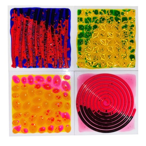 Textured Massage Liquid Tiles Set of 4 - 30cm, Learning SPACE