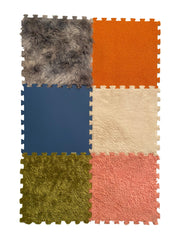 Textured Puzzle Floor Tiles - Set of 6, Learning SPACE