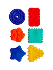 Textured Silicone Tactile Shapes - 6pk of Sensory Fun, Learning SPACE