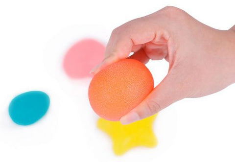Learningspace Squeeze Machine Textured Squeeze Shapes – Set of 4 Sensory Stress Relief Tools