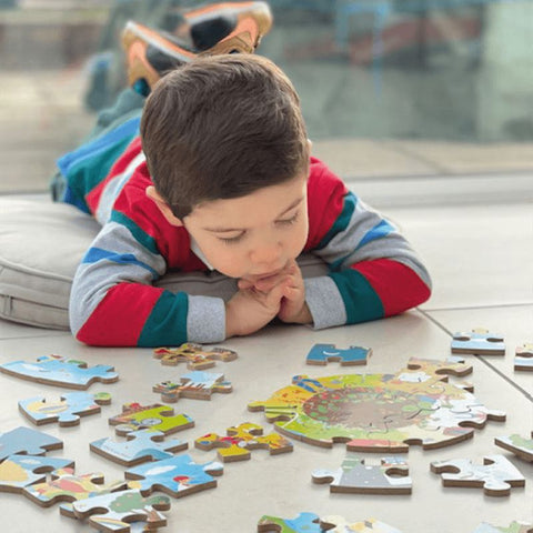 The Four Seasons Circular Floor Puzzle-13-99 Piece Jigsaw,Bigjigs Toys,Games & Toys,Gifts For 2-3 Years Old,Gifts For 3-5 Years Old-Learning SPACE