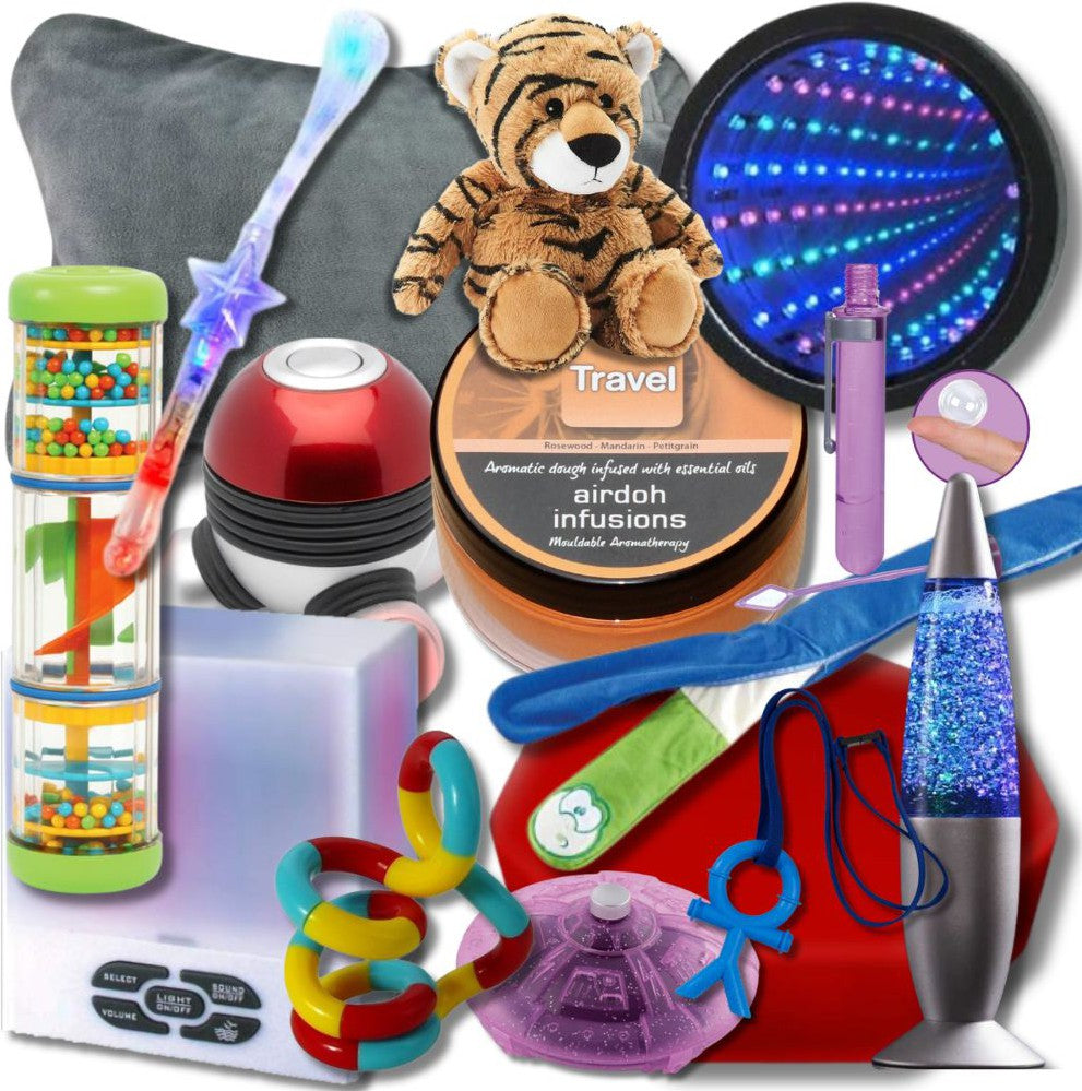 The Wellbeing Sensory Box-Sensory toy-Additional Need,Calmer Classrooms,Calming & Anxiety,Calming and Relaxation,Emotions & Self Esteem,excell2,Games & Toys,Helps With,Learning Activity Kits,PSHE,Sensory Boxes,Social Emotional Learning,Social Stories & Games & Social Skills-Learning SPACE