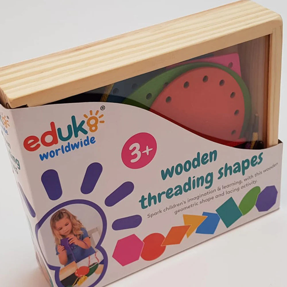 Threading Shapes – Fine Motor Play Set