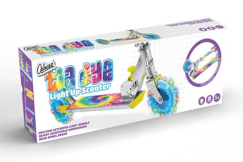 Tie Dye Scooter With Flashing Wheels, Learning SPACE