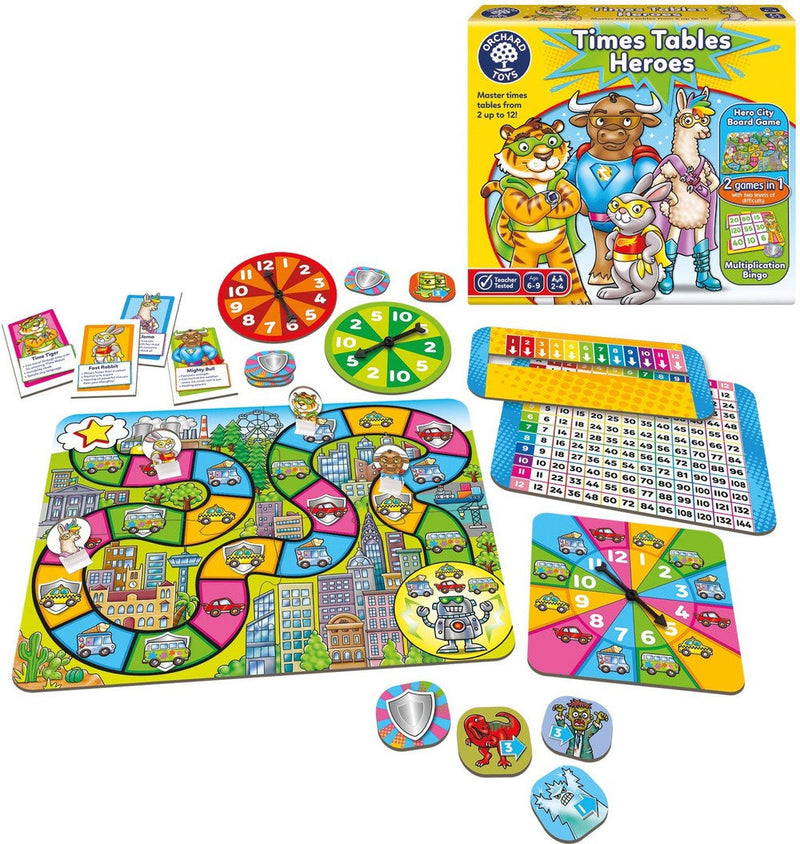 Times Tables Heroes Game, Learning SPACE