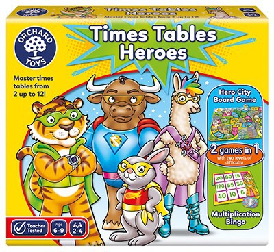 Times Tables Heroes Game-Dyscalculia,Games & Toys,Maths,Maths Toys,Multiplication & Division,Orchard Toys,Primary Games & Toys,Primary Maths,Table Top & Family Games-Learning SPACE