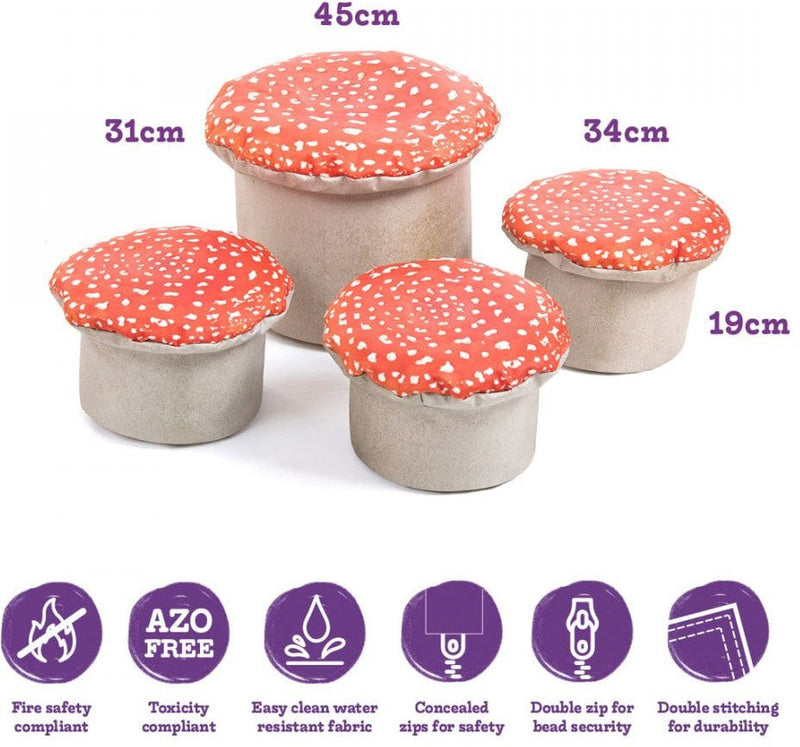 Toadstools Seats (4 Pack), Chairs Learning SPACE