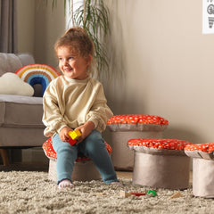 Toadstools Seats (4 Pack)-Bean Bags & Cushions,Cushions,Dropship,Eden Learning Spaces,Nature,Nature Learning Environment,Nature Sensory Room,Sensory Room Furniture,Wellbeing Furniture-Learning SPACE