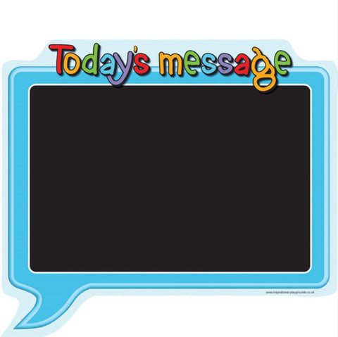 Today's Message Chalkboard Sign-Calmer Classrooms,Calming & Anxiety,Chalk,Classroom Displays,Dropship,Inspirational Playgrounds,Playground Wall Art & Signs,PSHE,Transitions and Routines-Learning SPACE