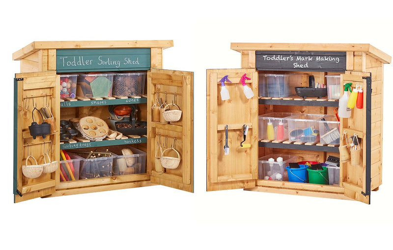 Toddler Maths & Mark Making Sheds (2Pk), Learning SPACE
