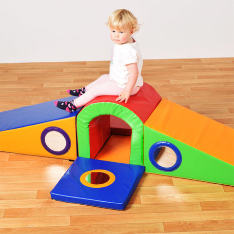 Toddler Tunnel Slider Soft Play Set-Baby & Toddler Gifts,Baby Sensory Toys,Baby Soft Play and Mirrors,Baby Soft Toys,Dropship,Educational Soft Play,Play Mats & Baby Gyms,Soft Play Sets-Learning SPACE