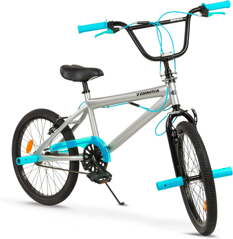 Toimsa BMX Bicycle 20″ Wheels, Silver Learning SPACE