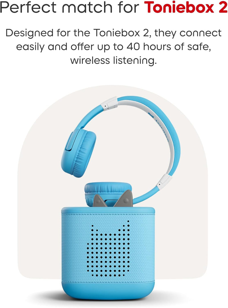 Toniebox 2 Bluetooth Headphones - Sky Blue, Learning SPACE