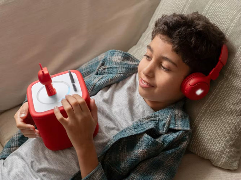 Toniebox 2 Bluetooth Headphones - Sunset Red, Learning SPACE