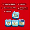 Alphablocks Clever Pocket Tonies features graphic highlighting phonics, magnetic stacking and the set of four