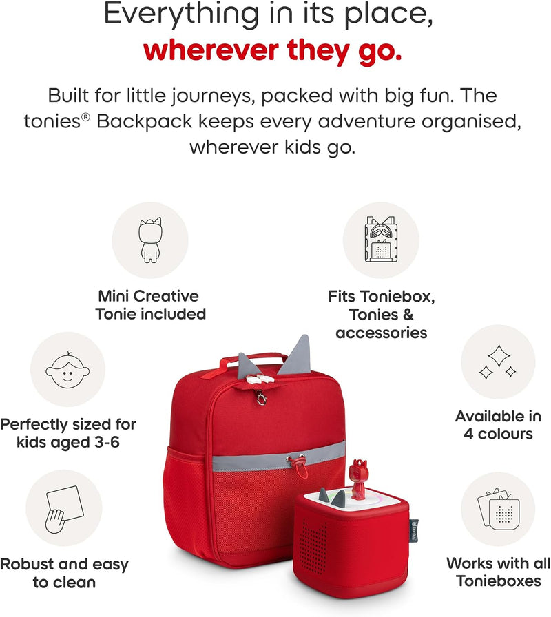 Tonies Backpack with Creative Mini, Learning SPACE