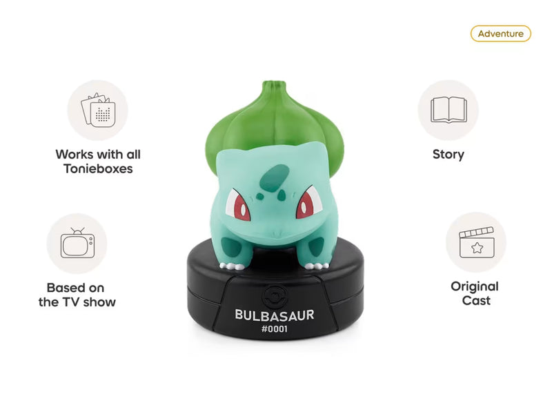 Tonies - Bulbasaur Pokémon Audio Character for Toniebox, audiobook Learning SPACE