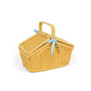 Toy Picnic Set in Yellow Basket-Bigjigs Toys,Kitchens & Shops & School,Play Food,Play Kitchen,Play Kitchen Accessories,SCOTEXCEL-Learning SPACE