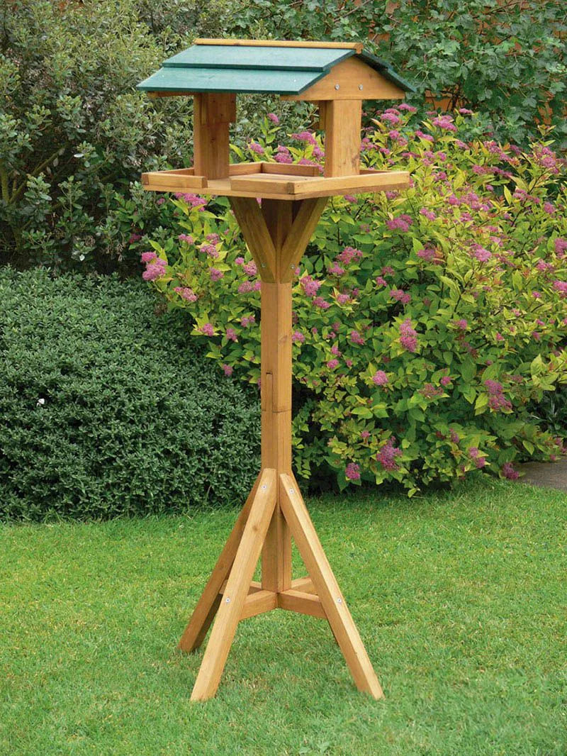 Traditional Wooden Bird & Wildlife Feeder Table, Learning SPACE