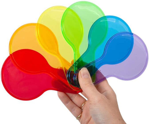 Translucent Colour Paddle Set - Pk6, Learning SPACE