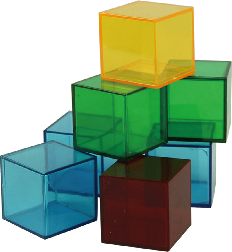 Translucent Cubes Construction Set (36 Pieces), Learning SPACE