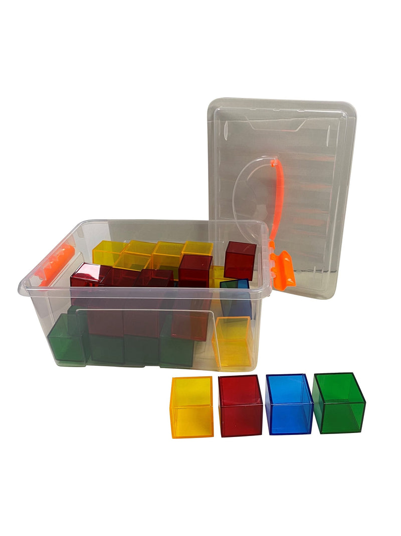 Translucent Cubes Construction Set (36 Pieces), Learning SPACE