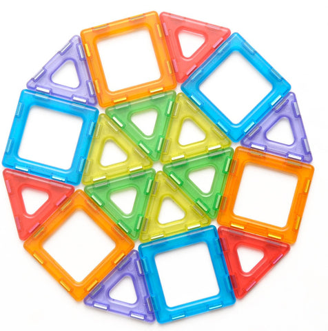 Translucent Magnetic Polydron 64 Piece Set-AllSensory,Dropship,Early Years Sensory Play,Engineering & Construction,Light Box Accessories,Polydron,S.T.E.M,Visual Sensory Toys-Learning SPACE
