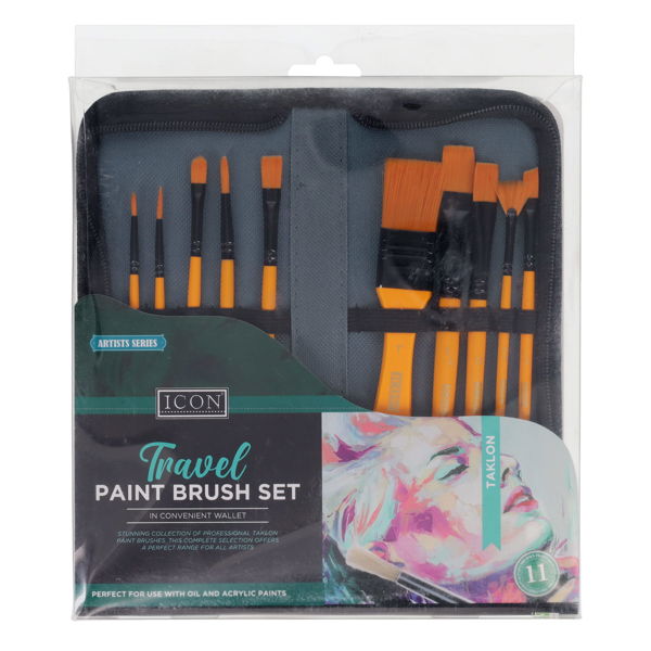 Travel Paint Brush Set (Pack of 11), Learning SPACE