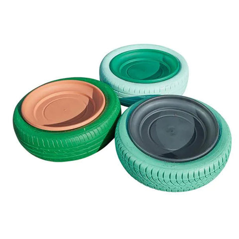 Trio Of Tyre Trays-Cosy Direct,Cosy Outdoor,Forest School & Outdoor Garden Equipment,Messy Play,Outdoor Play,Outdoor Sand & Water Play,Sand & Water Trays,Trays,Water & Sand Toys-Learning SPACE