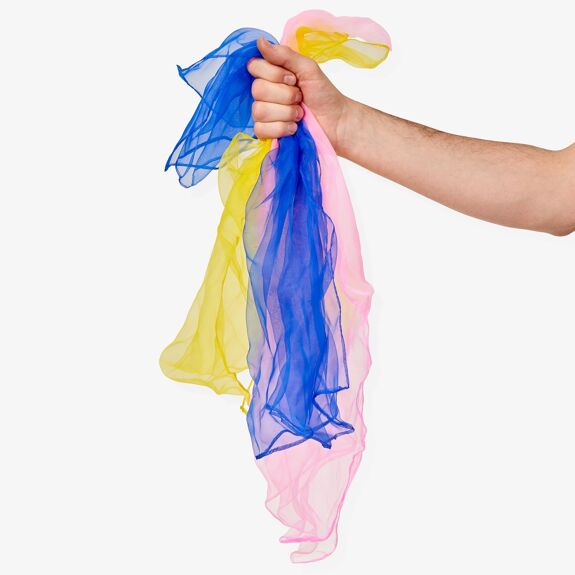 Tub of 10 Multi-colour Dance Scarves, Learning SPACE