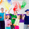 Tub of 10 Multi-colour Dance Scarves, Learning SPACE