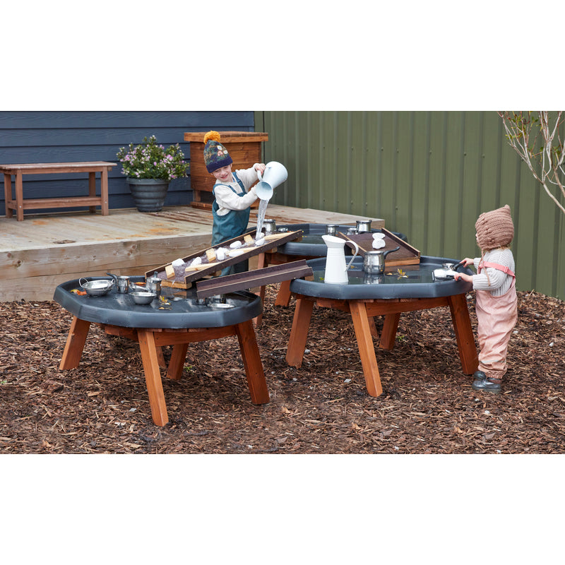 Tuff Spot Tray Outdoor Wooden Table Stand (3Pk), Learning SPACE