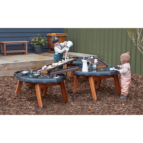 Tuff Spot Tray Outdoor Wooden Table Stand (3Pk), Learning SPACE